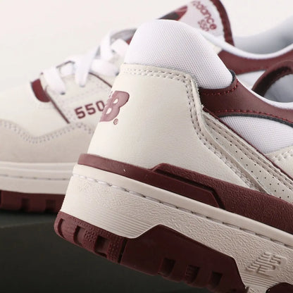 New Balance 550 – Sea Salt Burgundy