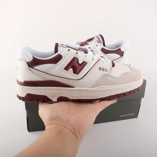 New Balance 550 – Sea Salt Burgundy