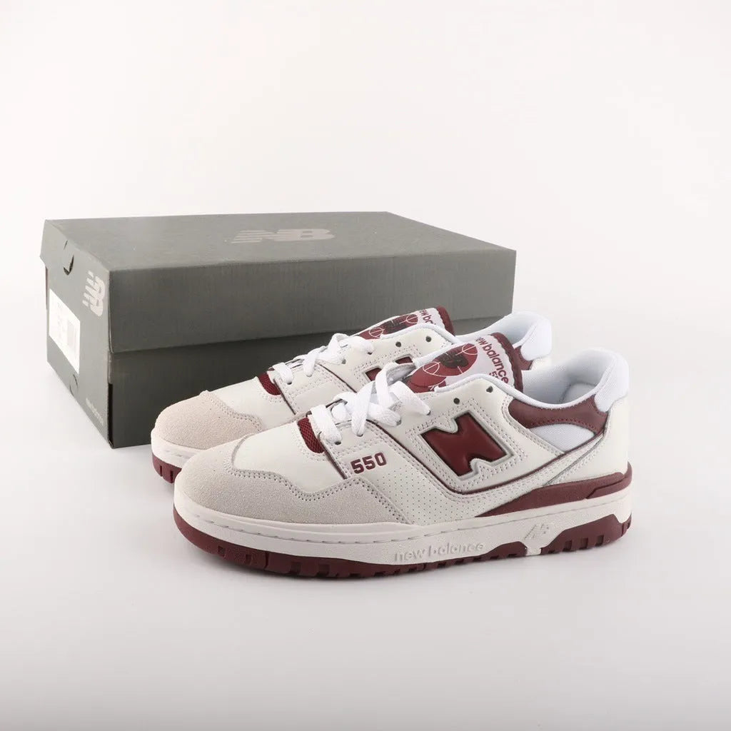 New Balance 550 – Sea Salt Burgundy